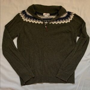 Vineyard Vines Green Sweater Women’s M 1/4 Zip Pullover